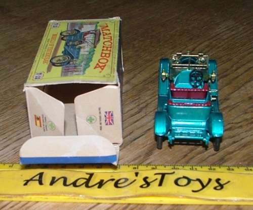 Matchbox Models of Yesteryear ~ Y-12 1909 Tomas Flyabout ~ Picture box ~ England
