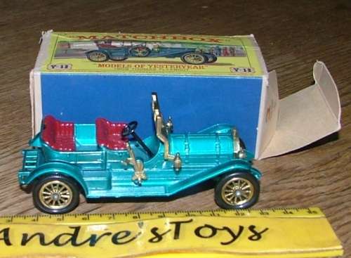 Matchbox Models of Yesteryear ~ Y-12 1909 Tomas Flyabout ~ Picture box ~ England