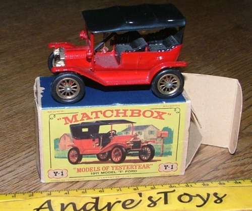 Matchbox Models of Yesteryear ~ Y-1 1911 Model T Ford ~ Picture box ~ England