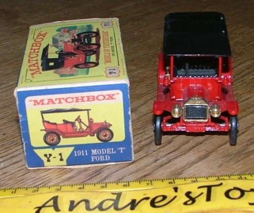 Matchbox Models of Yesteryear ~ Y-1 1911 Model T Ford ~ Picture box ~ England