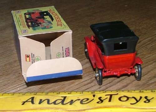 Matchbox Models of Yesteryear ~ Y-1 1911 Model T Ford ~ Picture box ~ England