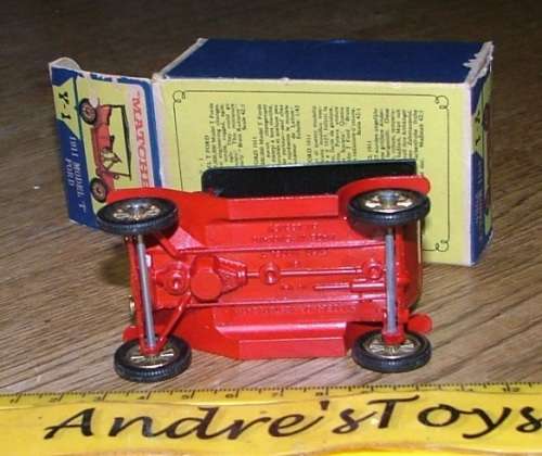 Matchbox Models of Yesteryear ~ Y-1 1911 Model T Ford ~ Picture box ~ England