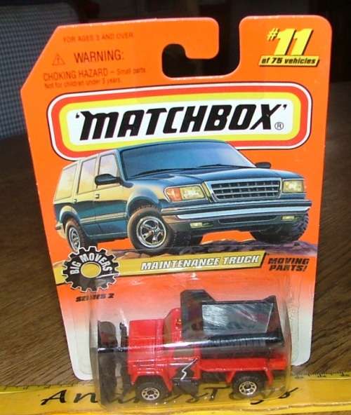 1997 Matchbox ~ No11 Maintenance Truck ~ Mint on Long card