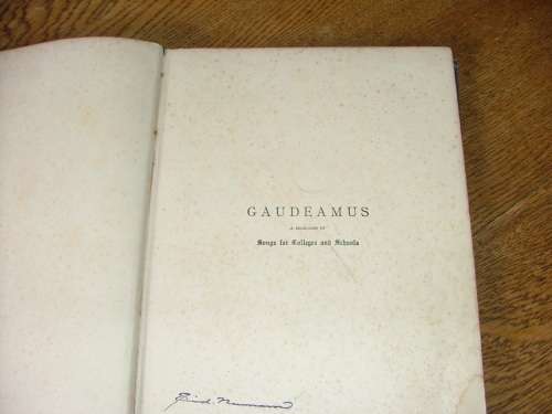 Gaudeamus: Songs for colleges and schools 1895