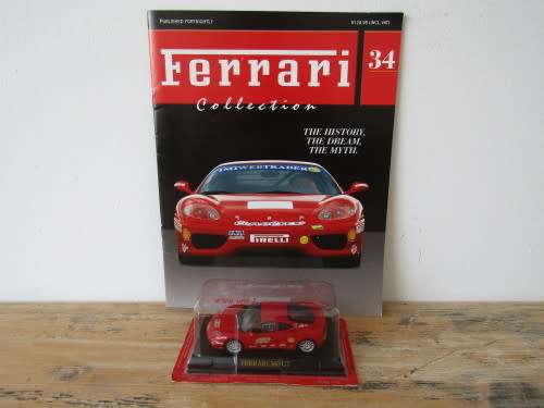 Ferrari Collection ~  #34 - 360 GT ~ Collectible Metal die cast scale model, incl. book & boxed,