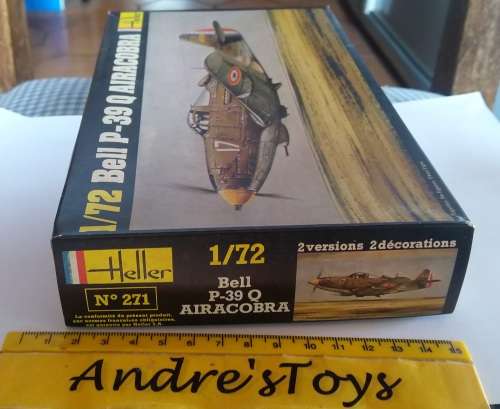 Heller Aircraft Kit ~ RARE VINTAGE KIT - BOXED Bell P-39 Q Airacobra ~ No 271