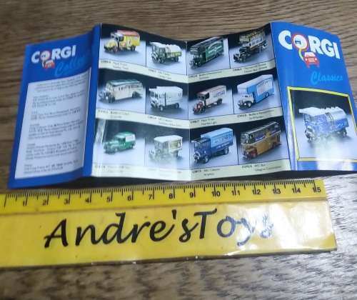 Corgi Classics Die-cast ~ Pamphlet