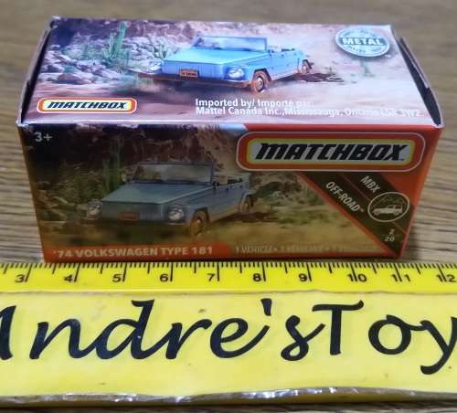 2018 MATCHBOX ~ "Grab Box"  No 75/100 ~ '74 Volkswagen Type 181 ~ Mint in Sealed Box