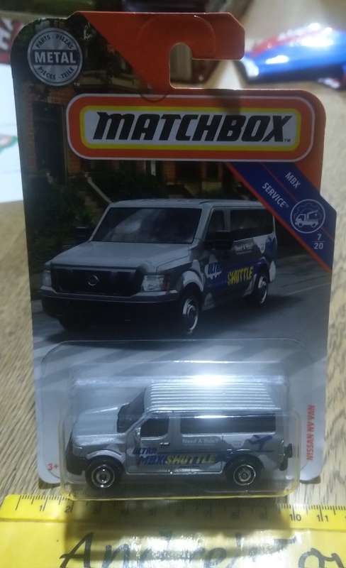 2018  Matchbox ~  84/100 Nissan NV Van ~ Mint on Long card