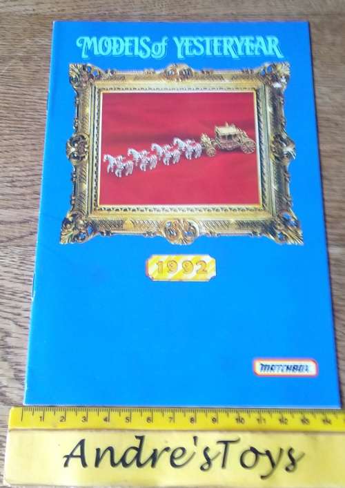Matchbox ~ Models of Yesteryear 1992 ~ booklet