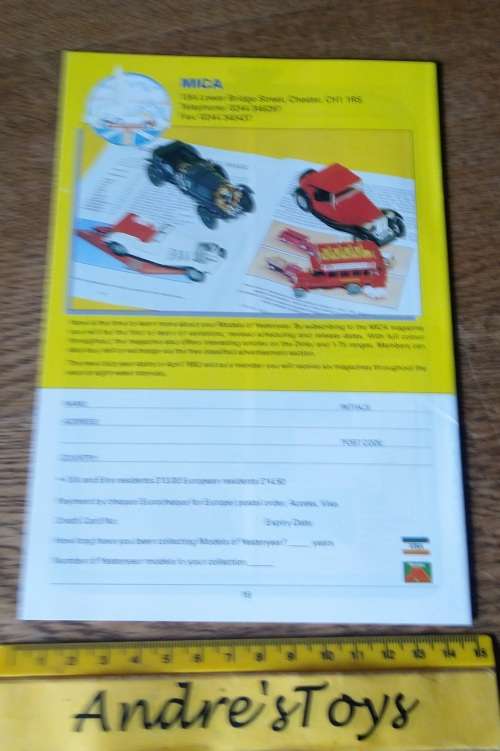 Matchbox ~ Models of Yesteryear 1992 ~ booklet