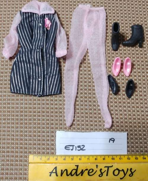 Barbie - Clothes Accessories - Pink & Black Uniform