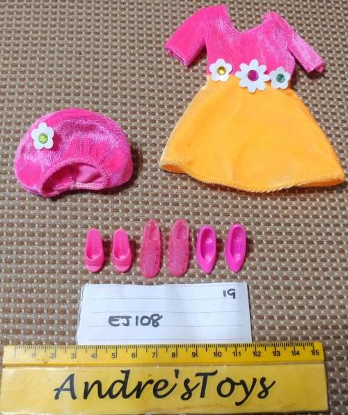 Barbie - Clothes Accessories - Flower Dress and Hat
