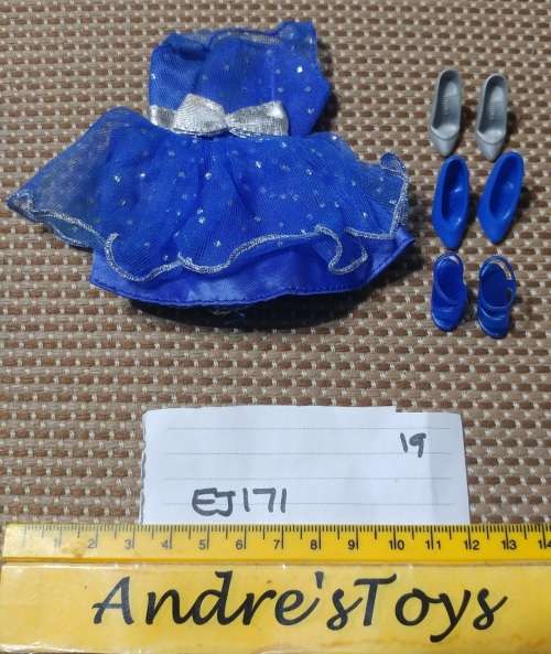 Barbie - Clothes Accessories - Blue Dress