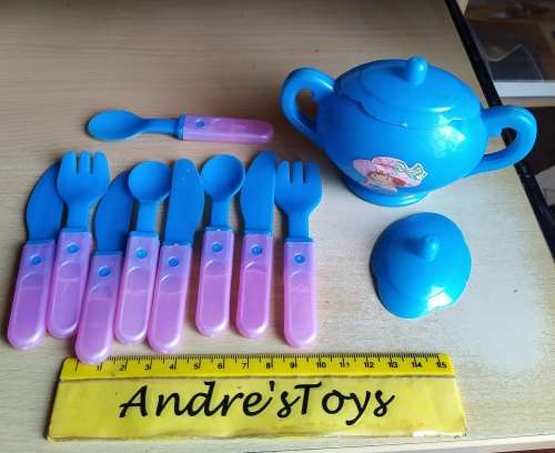 For Girls ~ plastic plate and tea set