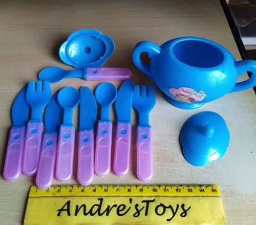 For Girls ~ plastic plate and tea set