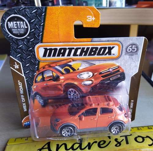 2017 Matchbox ~ 12/125 `16 Fiat 500 x ~ Mint on Short card