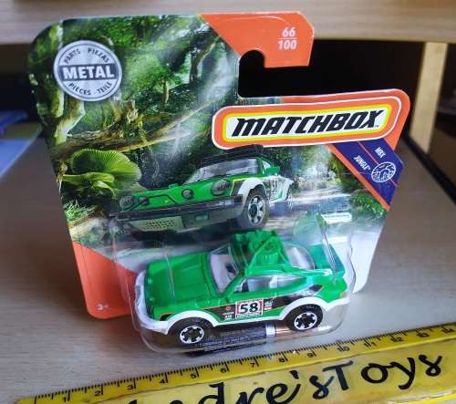 2019 Matchbox ~ 66/100  `85 Porsche 911 Rally ~ Mint on Short card