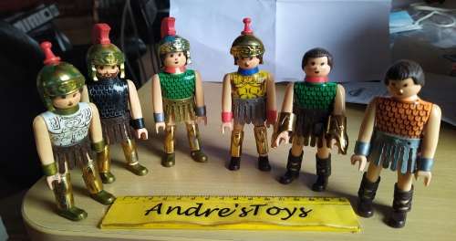 (6) AIRGAM BOYS Roman Centurion Soldier Figures - 80`s ~ Vintage Rare