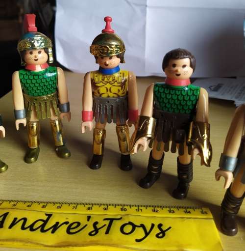 (6) AIRGAM BOYS Roman Centurion Soldier Figures - 80`s ~ Vintage Rare