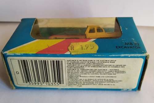 1981 Matchbox ~ Blue Window Box ~ MB32 Excavator ~ in original box