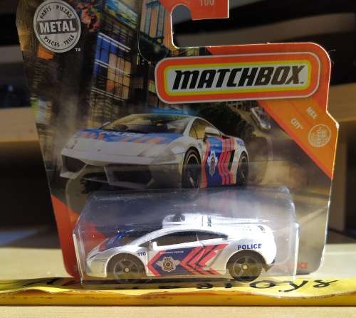 2019 Matchbox ~ 87/100 Lamborghini Gallardo Police ~ Mint on Short card