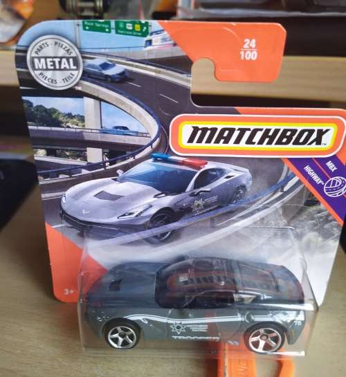 2019 Matchbox ~ 24/100 2015 Corvette Stingray ~ Mint on Short card