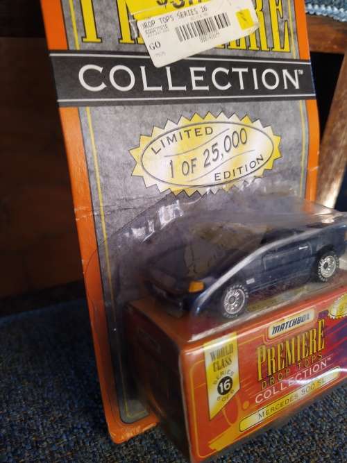 1997 Matchbox Premiere ~ World Class Series 16 #6 Mercedes 500 SL ~ on card with Display Box