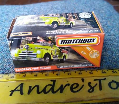 2019 MATCHBOX ~ "Power Grab"  No 26/100 ~ Seagrave Fire Engine ~ Mint in Sealed Box