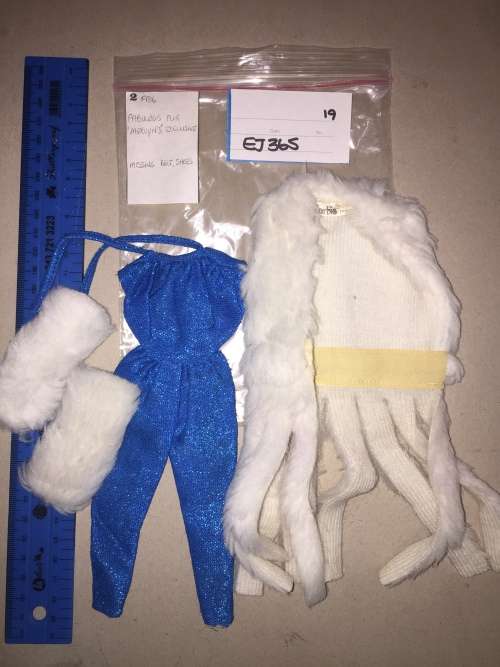 Barbie - Clothes Accessory - 1986 Fabulous Fur Mervyn`s Exclusive - Missing Belt and Shoes