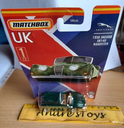 2021 Matchbox ~ UK ~ No1/12 1956 Jaguar XK140 Roadster ~ Mint  on Long card