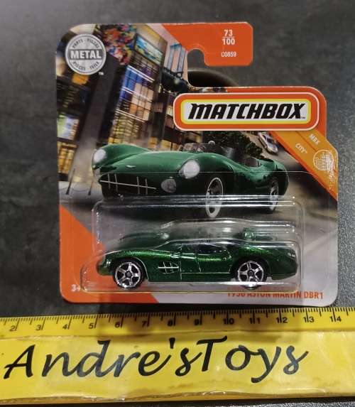 2020 Matchbox ~73/100 1956 Aston Martin DBR1 ~ Mint on Short card