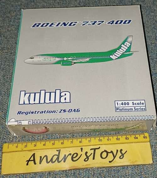 1:400 platinum Series Boeing 737-400 Kulula Registration: ZS-OAG