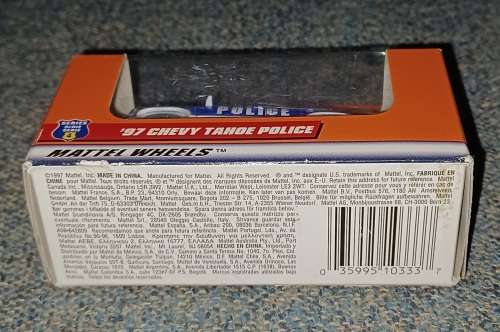 1997 Matchbox ~ Orange Window Box ~ #30 '97 Chevy Police ~ in original box