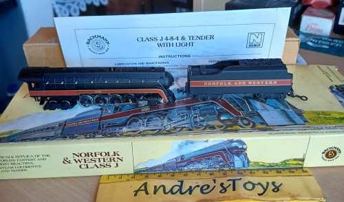 Model train ~ Bachmann ~ N Scale - Limited Collector's Edition ~ Norfolk & Western Class J ~ Boxed