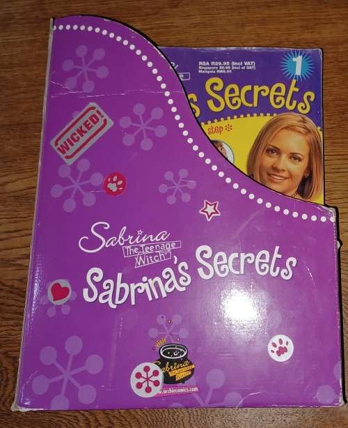 Sabrina`s Secrets ~ 34 Magazines with card board holder