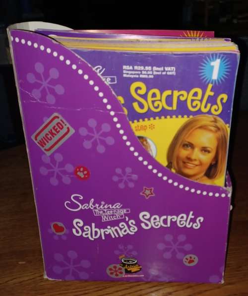 Sabrina`s Secrets ~ 34 Magazines with card board holder