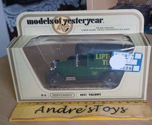 Matchbox Models of Yesteryear ~ Y5 1927 Talbot `Lipton tea` ~ Boxed