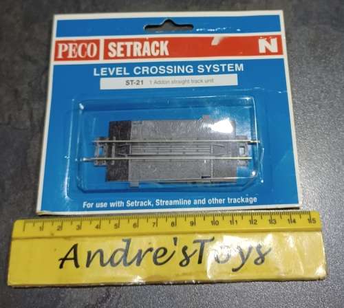 Model train ~ Peco Setrack N ~ Level Crossing System ST21 - Mint in Pack