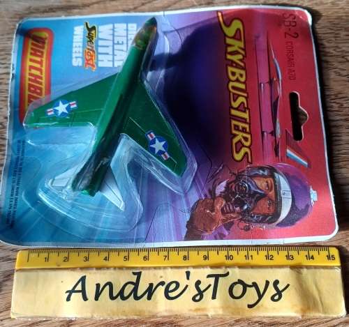 1976 Matchbox Skybusters ~ SB2- Corsair A7D ~ Mint in Pack
