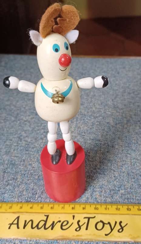 Vintage wooden flop toy
