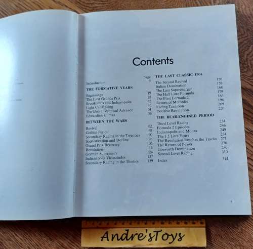 A History of the Motor Racing ~ Hamlyn ~ Giovanni Luani Edited by David Hodges ISBN 600343014