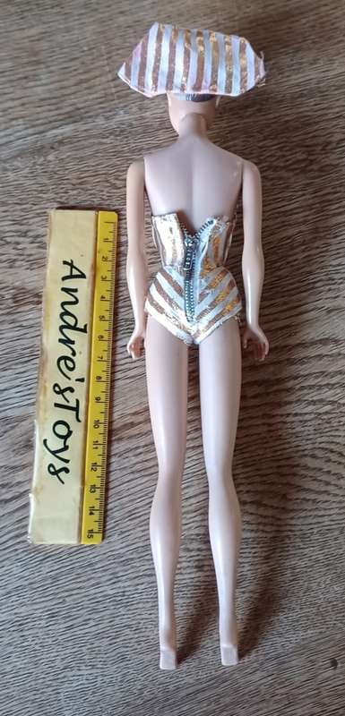 Vintage Fashion Midge 1962 Barbie 1958 With  Wigs Painted Brown Hair By Mattel
