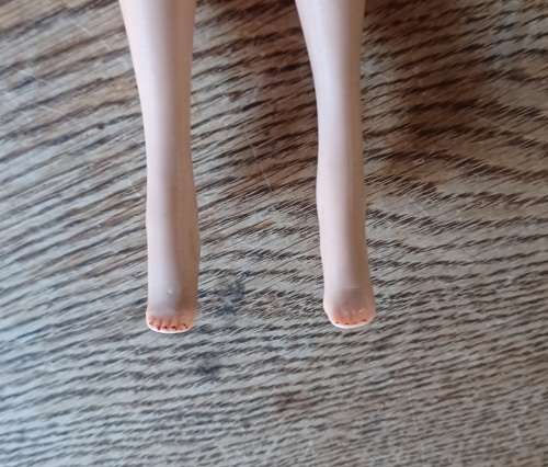 Vintage Fashion Midge 1962 Barbie 1958 With  Wigs Painted Brown Hair By Mattel