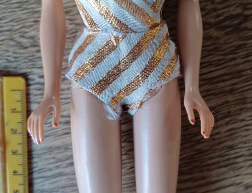 Vintage Fashion Midge 1962 Barbie 1958 With  Wigs Painted Brown Hair By Mattel