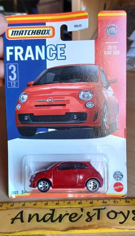 2021 Matchbox France ~  #3/12 3019 Fiat 500 ~ Mint on Long card