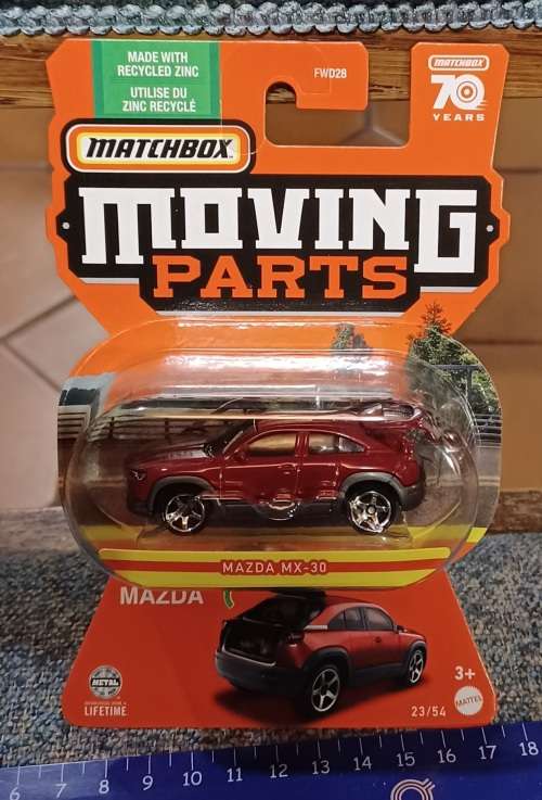 2022 Matchbox ~ Moving Parts ~23/54 Mazda MX-30 ~ Mint on card