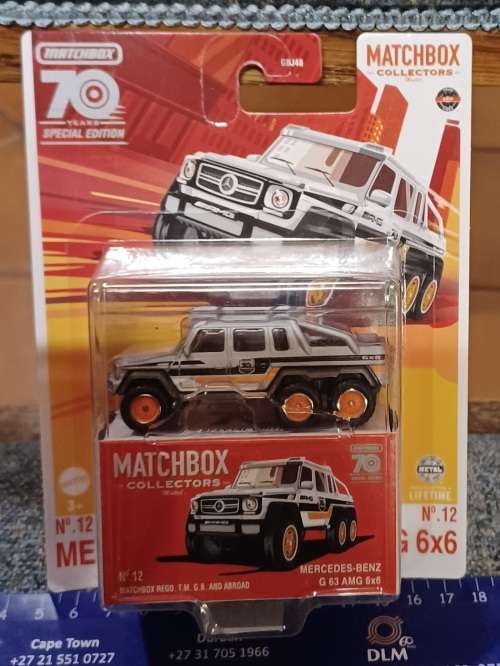 2022 Matchbox ~ 70th Special Edition ~No12 Mercedes Benz G 63 AMG 6x6 ~ Mint on card