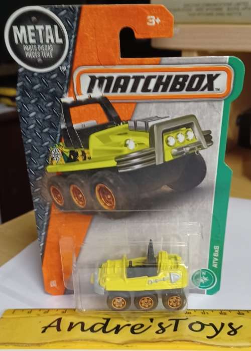 2016 Matchbox ~ 121/125 ATV 6x6 ~ Mint on Long card
