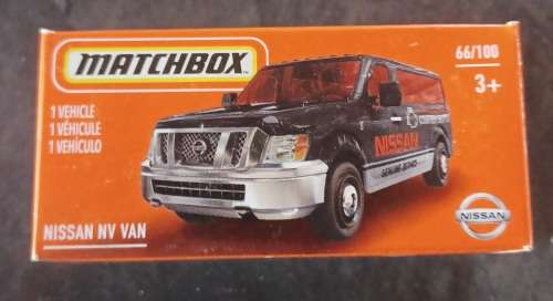 2020 Matchbox ~ Grab Box ~ 66/100 ~ Nissan NV Van ~ Mint in sealed box